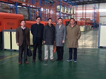 中国气动协会上海分会莅临信然压缩机工厂