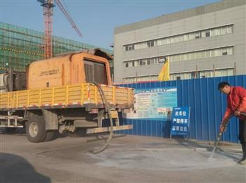 信然柴油移动空压机在上海质量检测中心施工