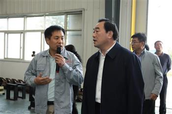 徐州市市长周铁根一行莅临信然空压机厂考察指导工作