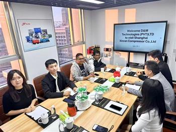 斯里兰卡（Sri Lanka）代理商出访信然集团第三站：上海信然压缩机有限公司
