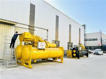 世界之最:信然磁悬浮中央空调(1600冷吨/台)重30吨,年省电1300-2200万元