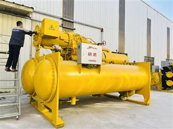 世界之最:信然磁悬浮中央空调(1600冷吨/台)重30吨,年省电1300-2200万元